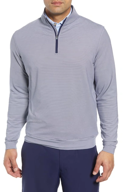 Shop Peter Millar Perth Performance Quarter Zip Pullover In Blue