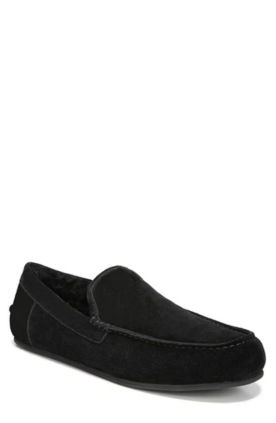 Shop Vince Gino Genuine Shearling Slipper In Black