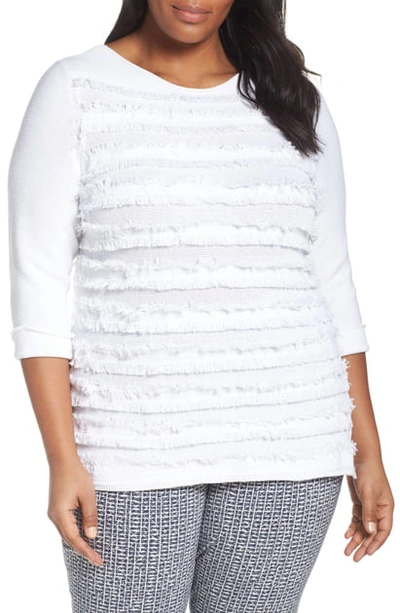 Shop Nic + Zoe Sea Level Sweater In Paper White