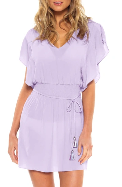 Shop Becca Palermo Cover-up Dress In Iris