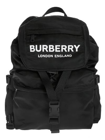 Shop Burberry Logo Print Backpack