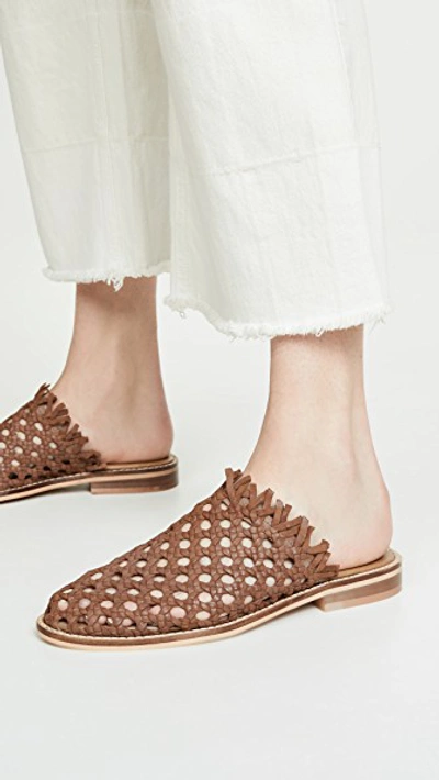 Shop Free People Mirage Woven Flats In Tan