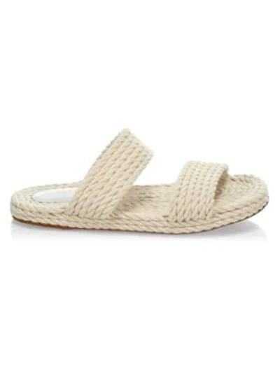 Shop Zimmermann Rope Slide Sandals In Natural