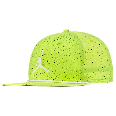 Shop Nike Air Jordan Pro Poolside Snapback Hat In Yellow Cotton