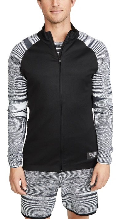 Shop Adidas Originals X Missoni P.h.x. Jacket In Black/dark Grey/white