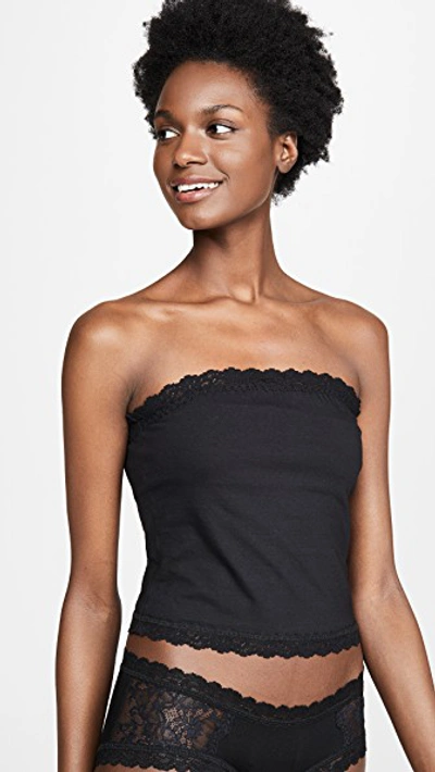Shop Hanky Panky Cotton With A Conscience Bandeau In Black