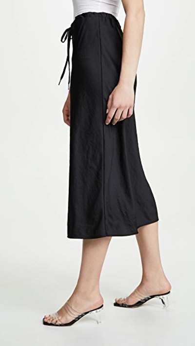 Shop Alexander Wang T Wash & Go Skirt In Black