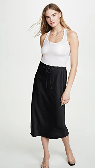 Shop Alexander Wang T Wash & Go Skirt In Black