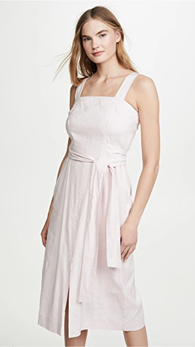 Belted Wide Strap Dress