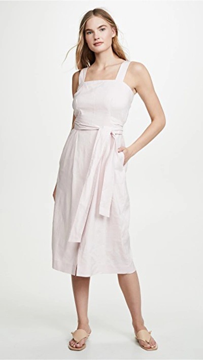 Belted Wide Strap Dress