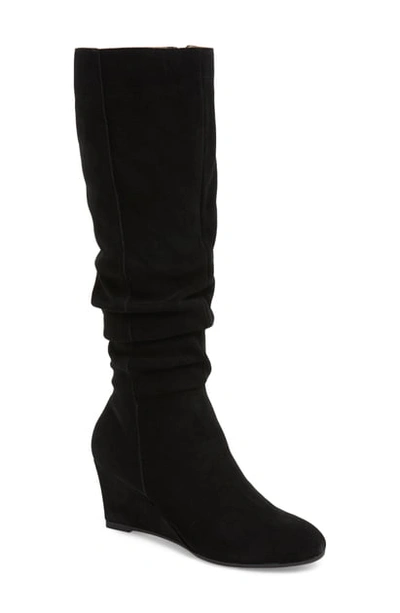 Shop Bettye Muller Concepts Carole Knee High Boot In Black Suede