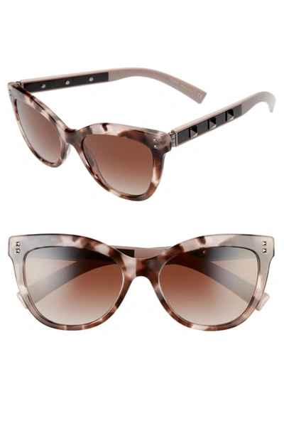 Shop Valentino 54mm Cat Eye Sunglasses - Pink Havana