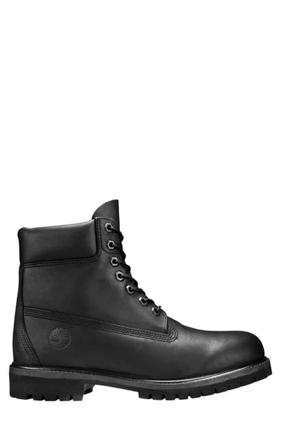 Shop Timberland Six Inch Classic Waterproof Boots Series - Premium Waterproof Boot In Black/black