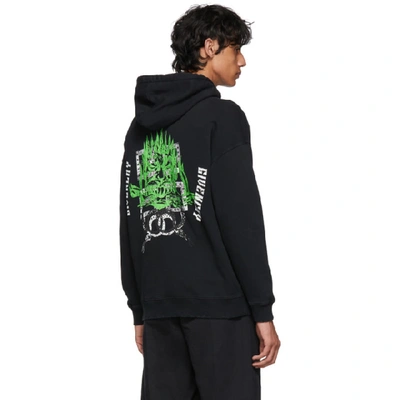 Shop Givenchy Black Snake Print Hoodie