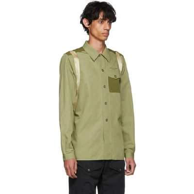 Shop Givenchy Green Army Shirt In 330 Palegrn