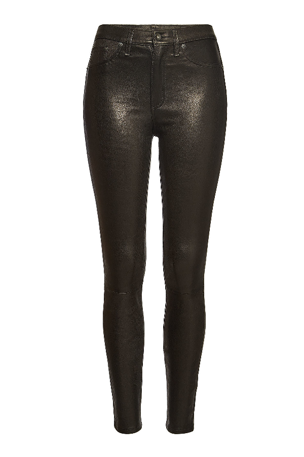 rag and bone high rise leather pants