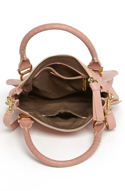 Shop Chloé 'medium Marcie' Leather Satchel In Anemone Pink