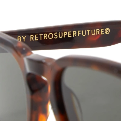 Shop Super By Retrofuture Luce Sunglasses In Brown