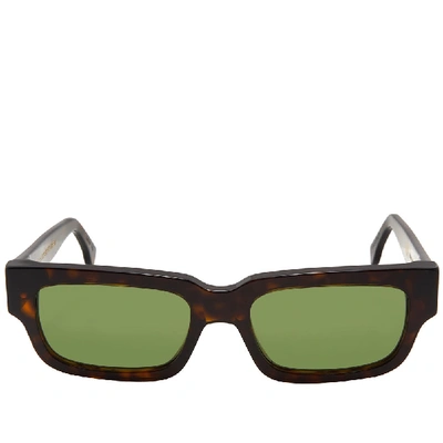 Shop Super By Retrofuture Roma Sunglasses In Brown
