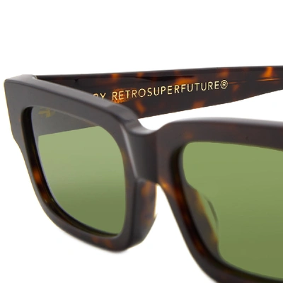 Shop Super By Retrofuture Roma Sunglasses In Brown