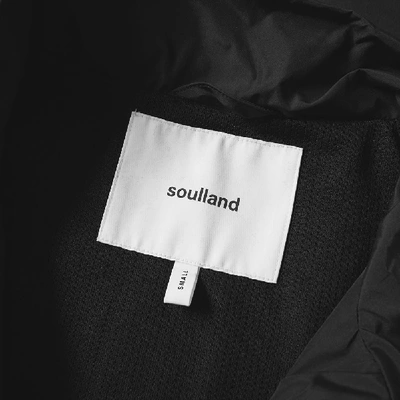 Shop Soulland Nylon Zip Track Jacket In Black