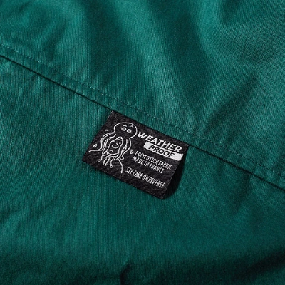 Shop Arpenteur Sportive Hooded Jacket In Green