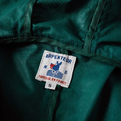 Shop Arpenteur Sportive Hooded Jacket In Green