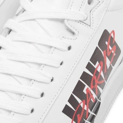 Shop Kenzo Leather Logo Sneaker In White
