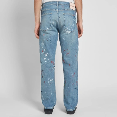 Shop Lost Daze Straight Leg Painter Jean In Blue