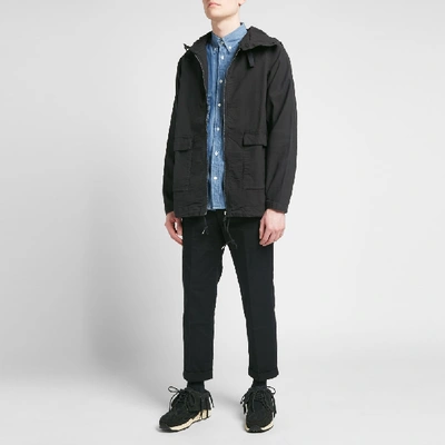 Shop Visvim Curso Parka In Black