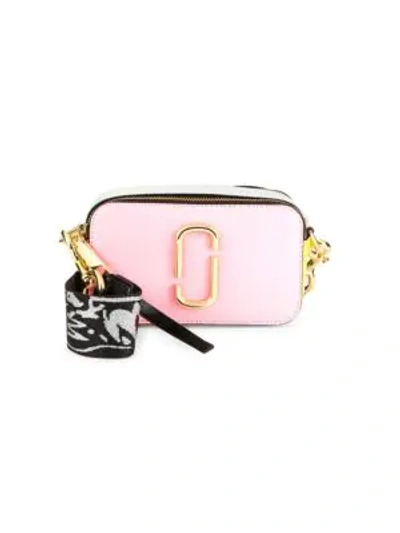 Shop Marc Jacobs Snapshot Leather Camera Bag In Baby Pink