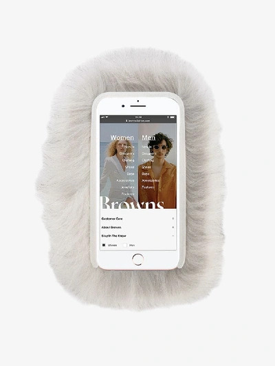 Shop Wild And Woolly Grey Fur Nassau Iphone 6/6s Case