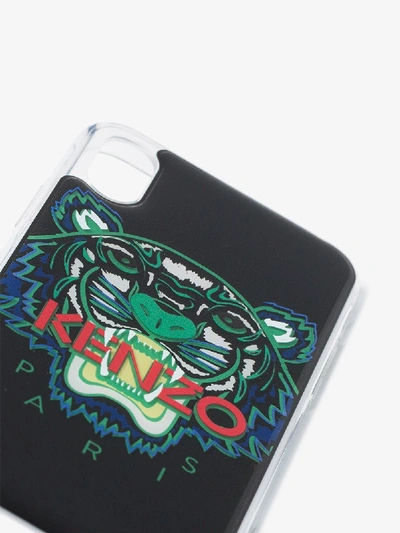 Shop Kenzo Multicoloured Tiger Logo Print Iphone X Case