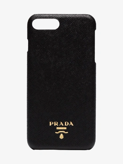 Shop Prada Iphone 7 Plus Case In Black