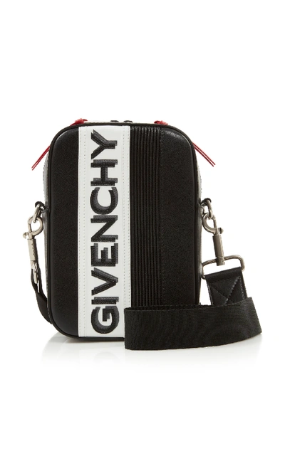 Shop Givenchy Mc3 Leather Messenger Bag In Black