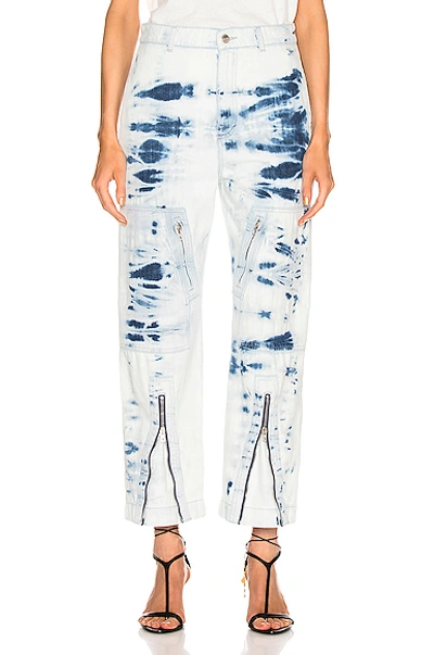 Shop Stella Mccartney Tie Dye Jean In Blue In Light Blue