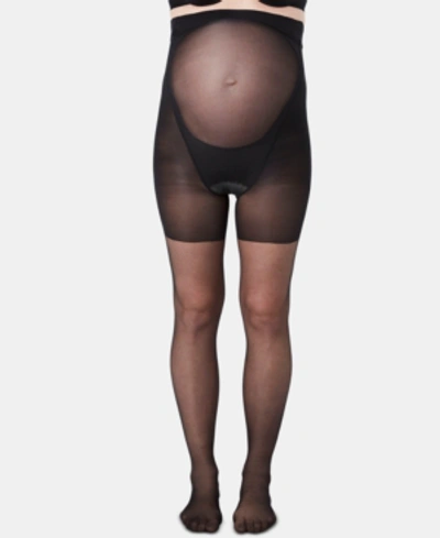 Shop Spanx Mama Maternity Pantyhose Sheers 015 In Black