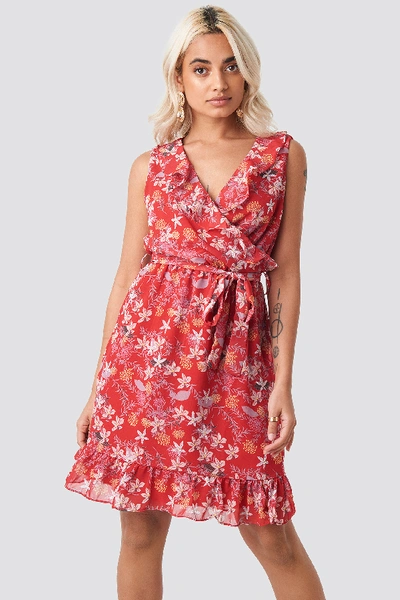 Shop Trendyol Milla Flower Mini Dress - Red