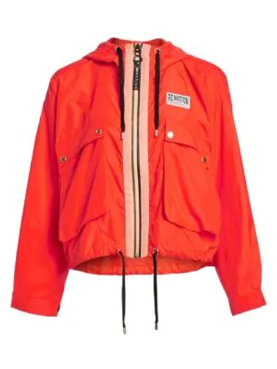 Shop P.e Nation Power Up Cutshot Jacket In Red