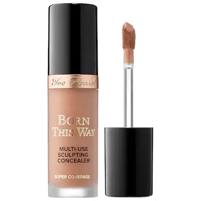Shop Too Faced Born This Way Super Coverage Multi-use Concealer Caramel 0.45 oz / 13.5 ml