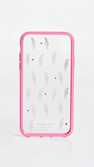 Shop Kate Spade Jeweled Flock Party Iphone Case In Multi