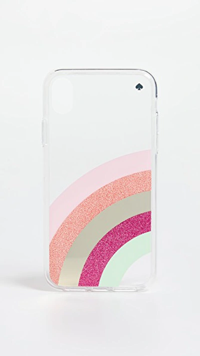 Shop Kate Spade Glitter Rainbow Iphone Case