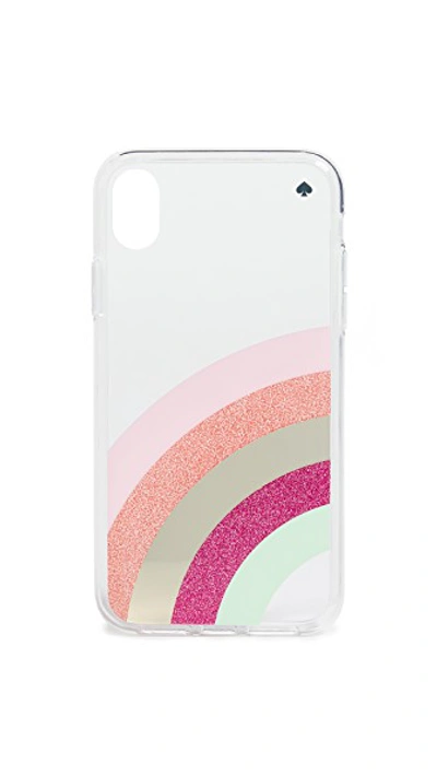 Shop Kate Spade Glitter Rainbow Iphone Case