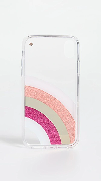 Shop Kate Spade Glitter Rainbow Iphone Case