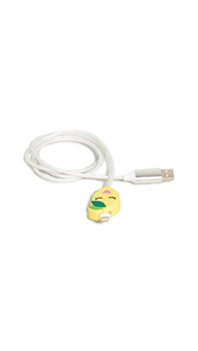 Shop Iphoria Lightening Cable Power Cord In Lemon