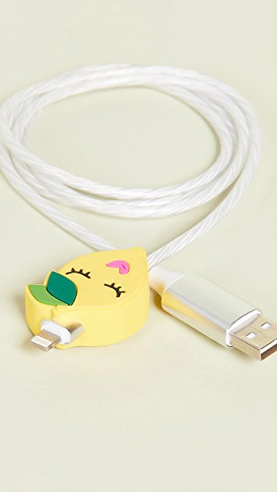 Shop Iphoria Lightening Cable Power Cord In Lemon
