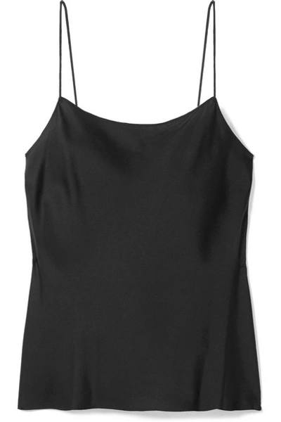 Shop Theory Teah Stretch-silk Camisole In Black