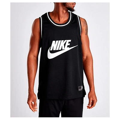 Shop Nike Men's Sportswear Statement Mesh Jersey Tank Top In Black Size X-large 100% Polyester