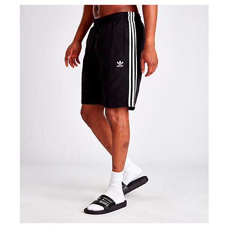 mens black adidas swim shorts