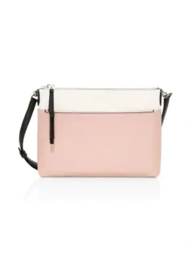 Shop Kate Spade Medium Polly Leather Crossbody Bag In Pink